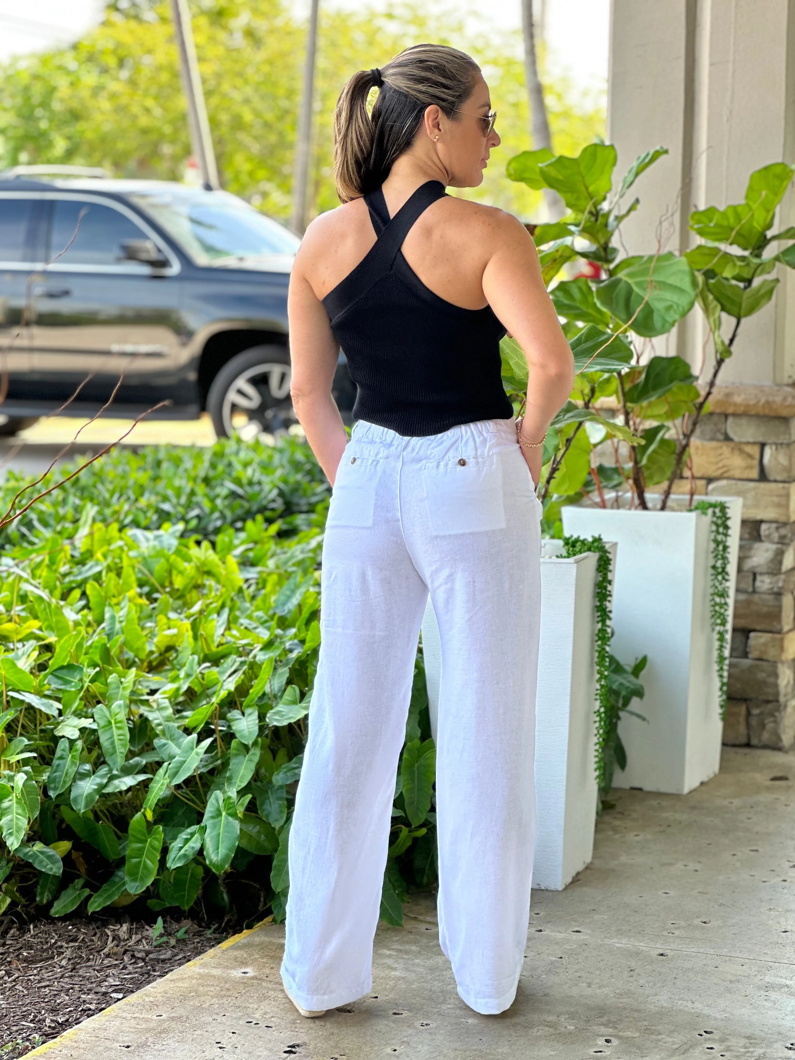 "Bora"  Halter Cross crop Top