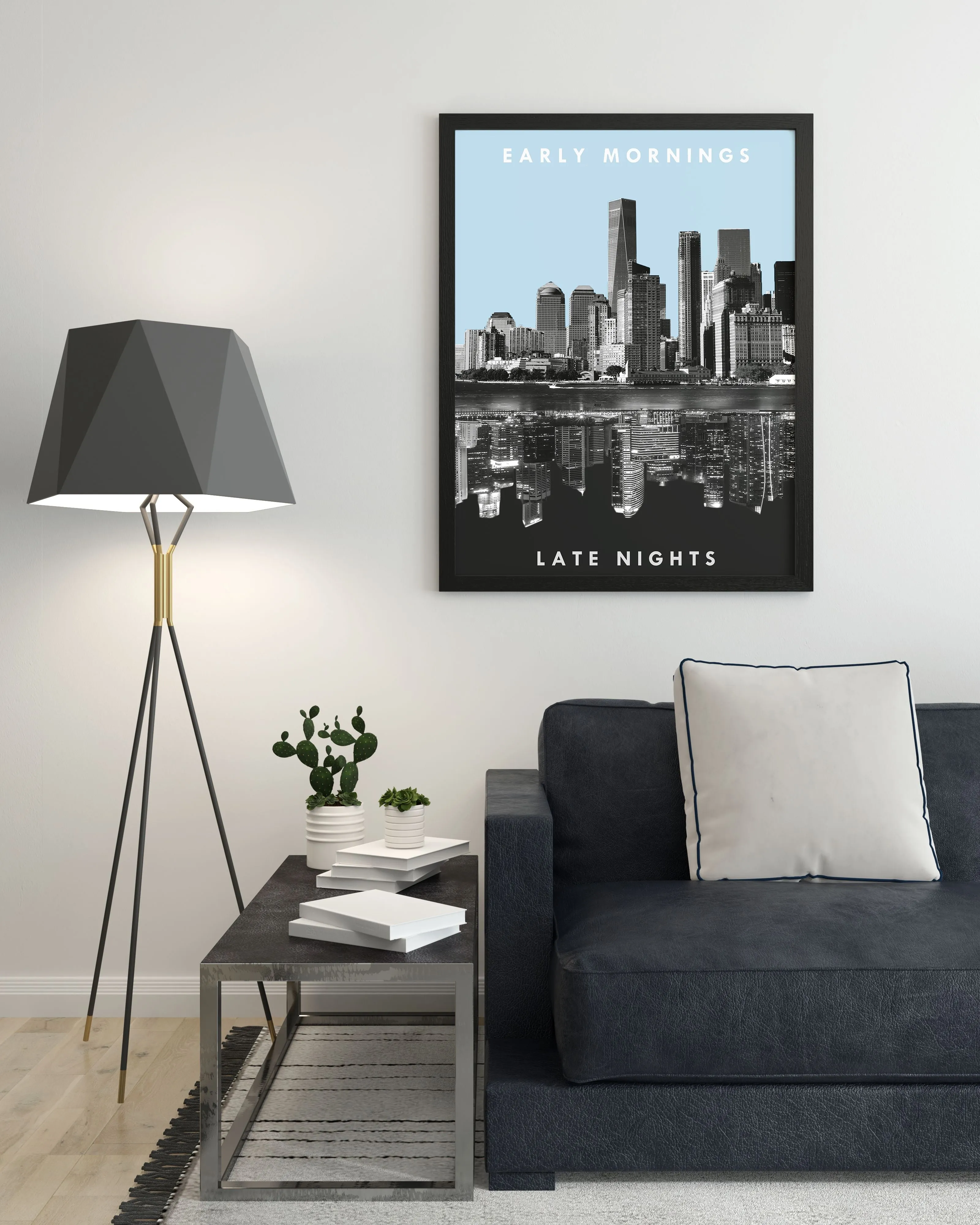 "Early Mornings / Late Nights" Canvas
