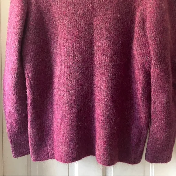 Rag &amp; Bone Jonie V-Neck Striped Sweater Alpaca Wool Purple Size XS