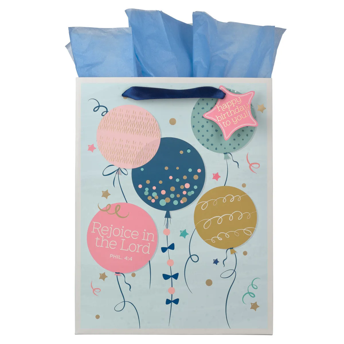 Rejoice in the Lord Gift Bag with Tissue