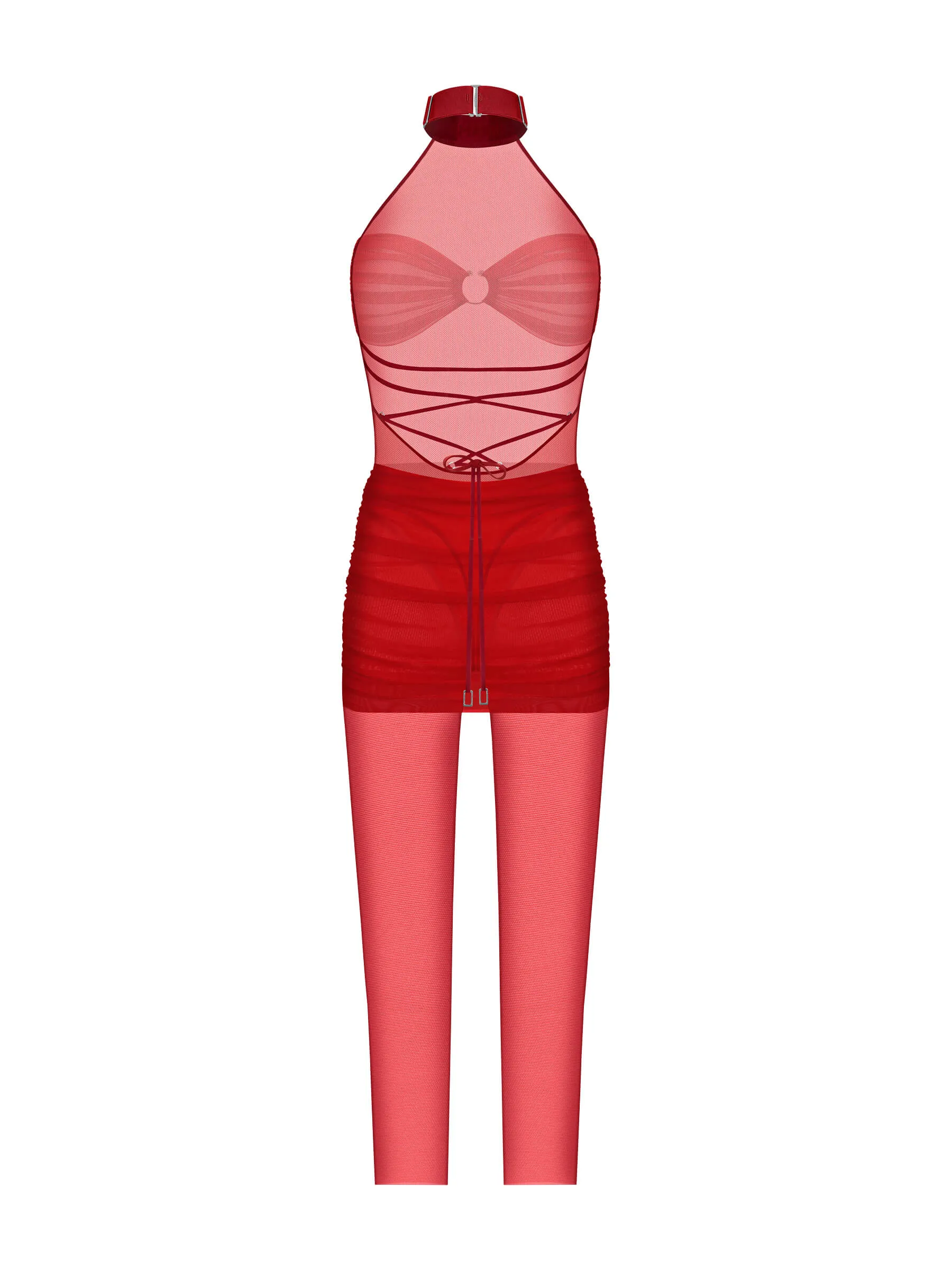 Reverie Red Catsuit
