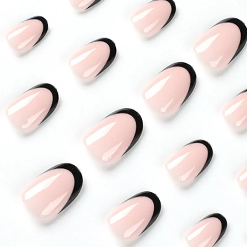 Round french black nude