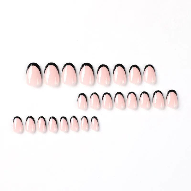Round french black nude