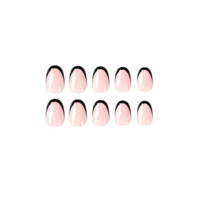 Round french black nude