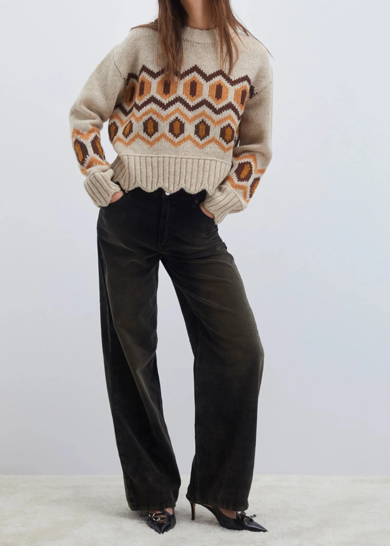 Roy Rogers Argyle Sweater