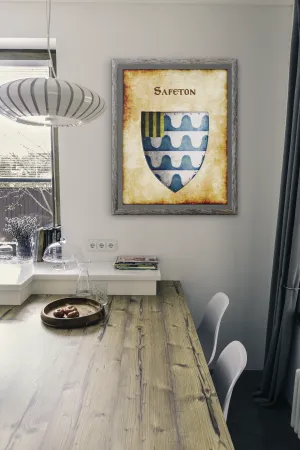 Safeton Heraldry of Greyhawk Anna Meyer Cartography Canvas Art Print