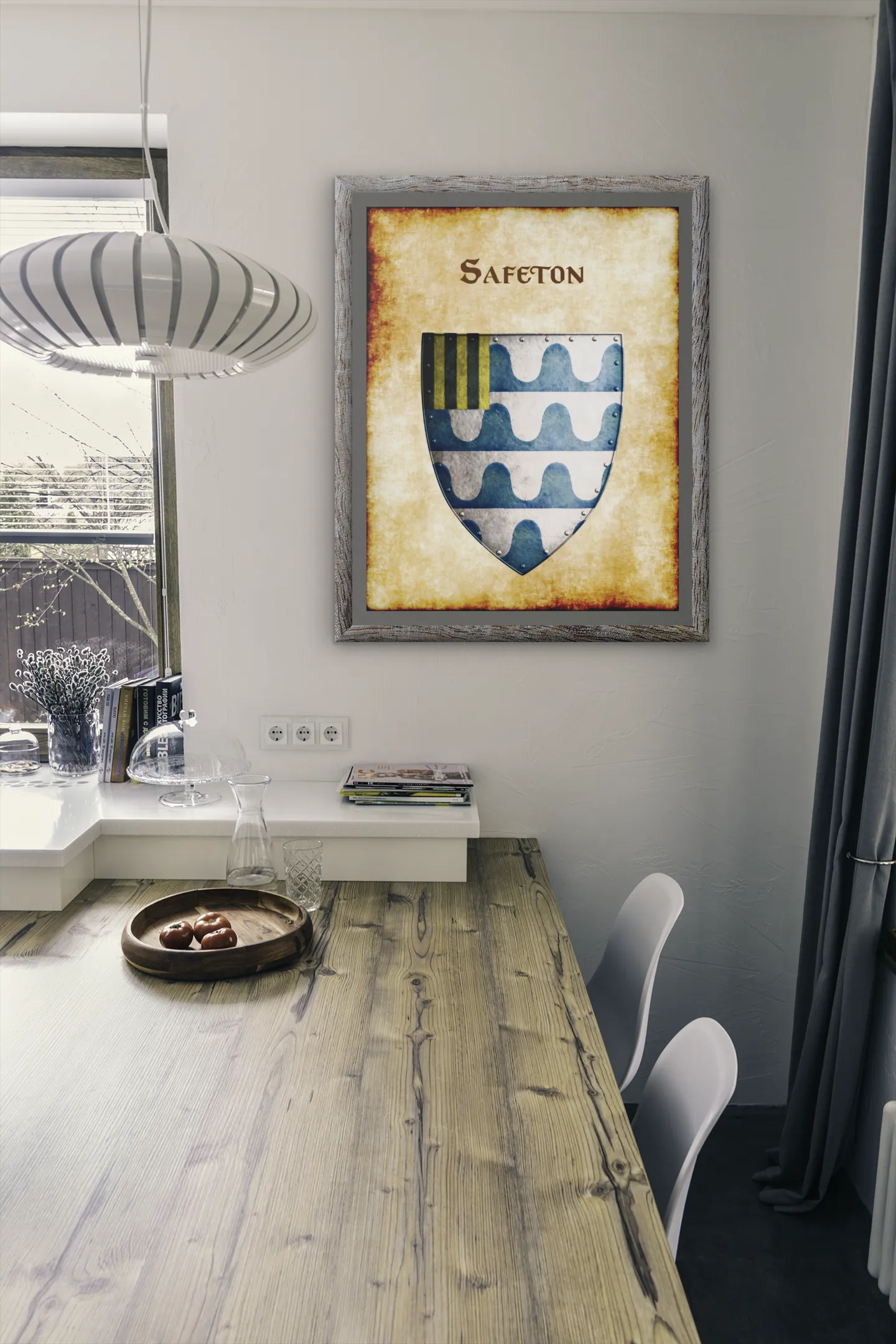 Safeton Heraldry of Greyhawk Anna Meyer Cartography Canvas Art Print