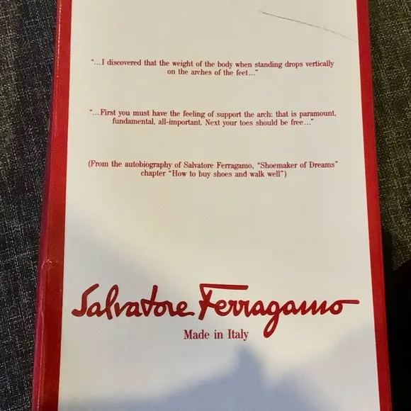 Salvatore Ferragamo Navarra 4cm Nero Calf 7.5AA