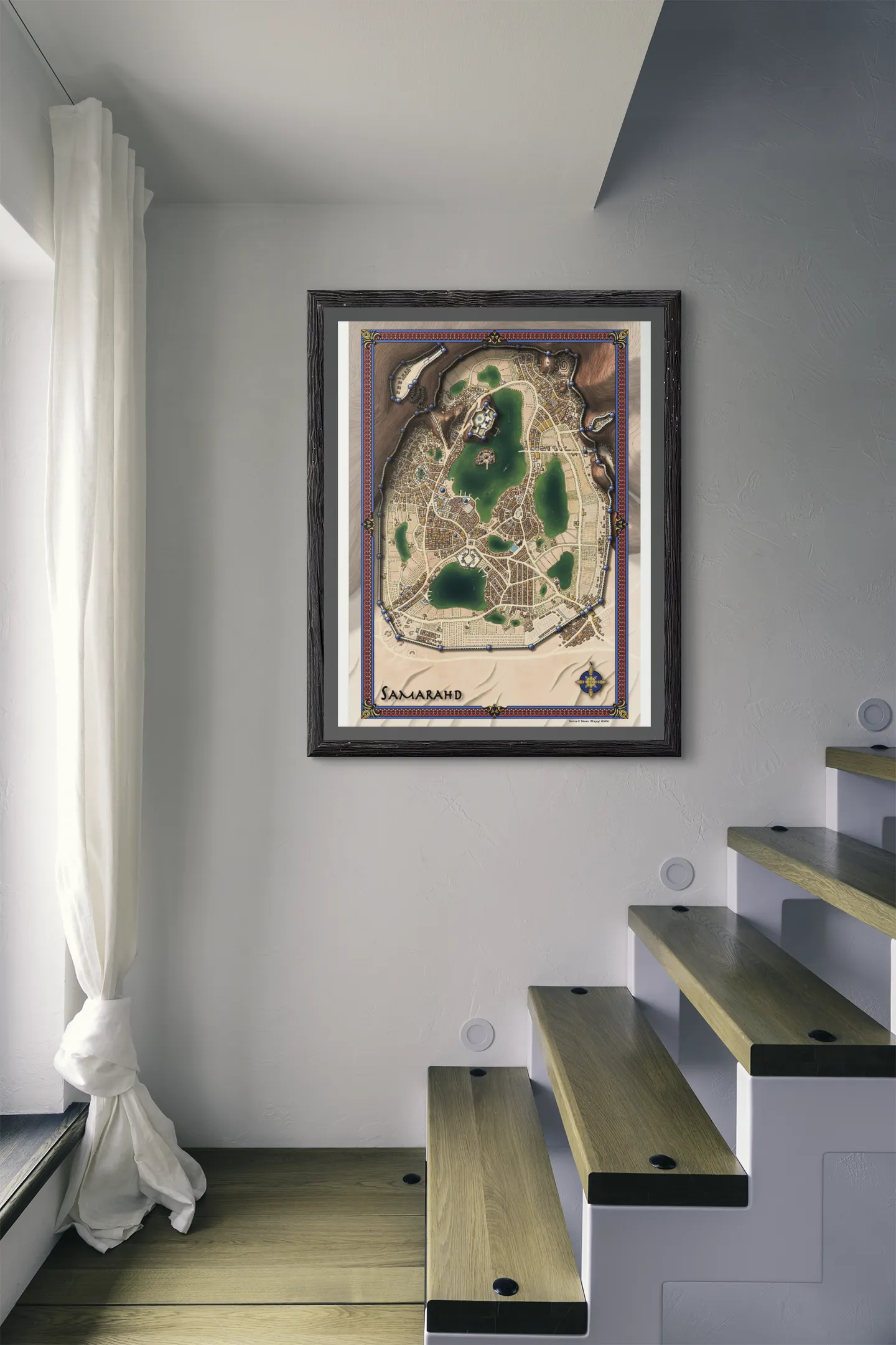 Samarahd Misjay Maps Canvas Art Print