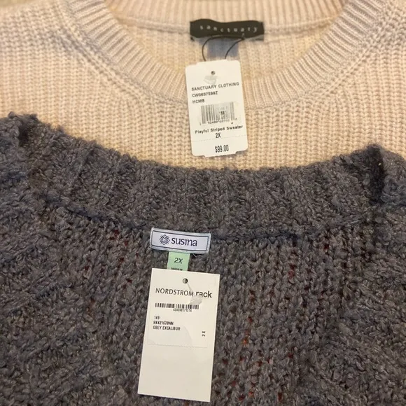 Sanctuary &amp; Susina 2X Sweater Bundle