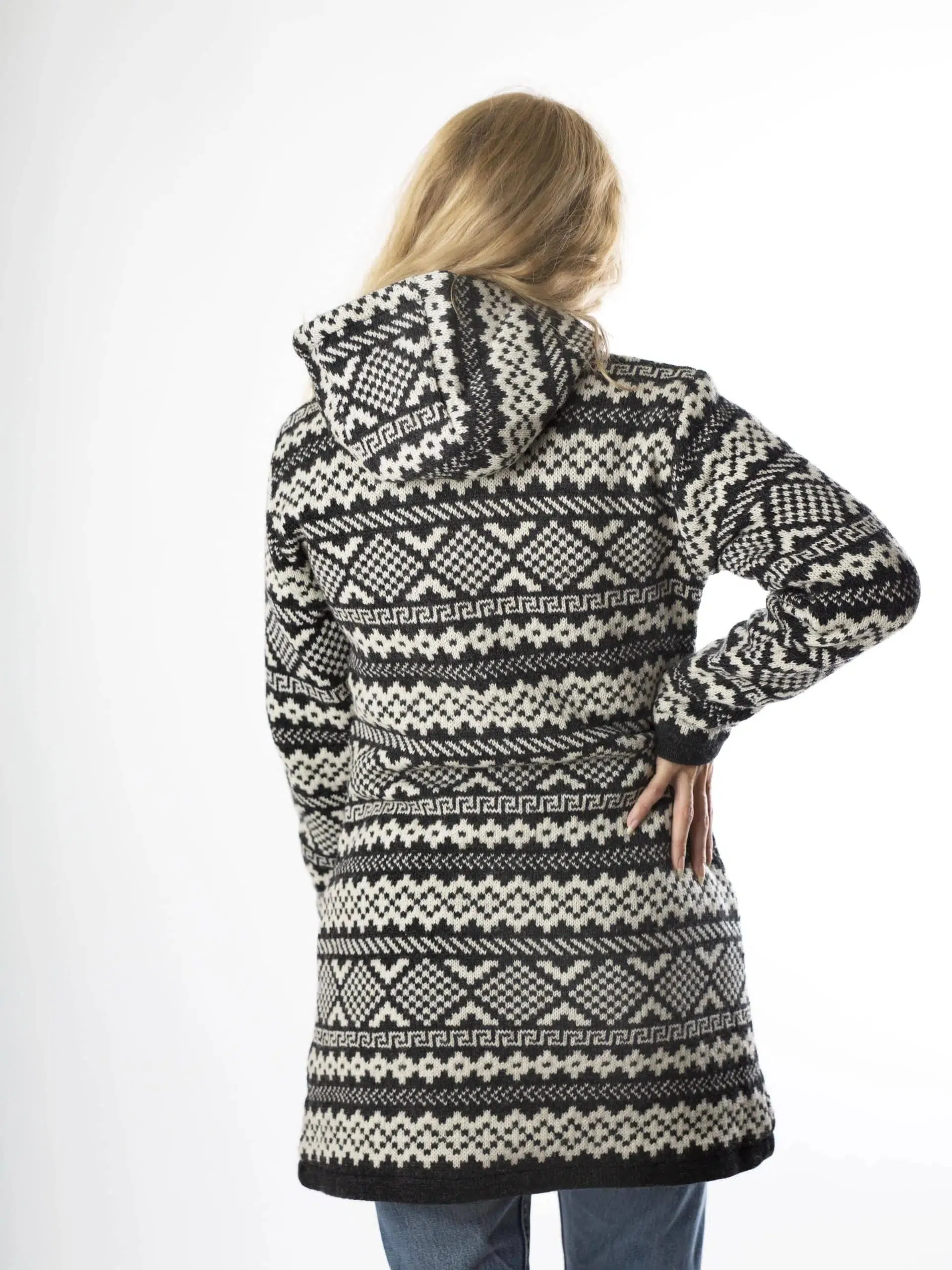 Scandinavian Hood Sweater Coat