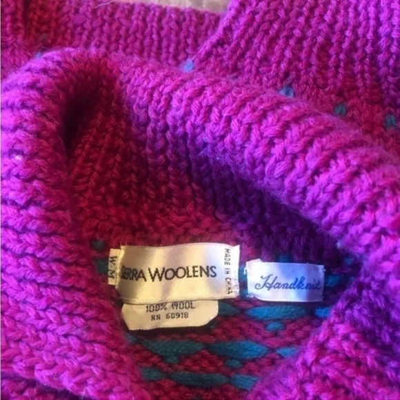 Sierra Woolens Sweater Hand Knit