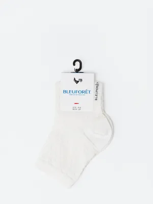 Silk Lace Trainer Socks