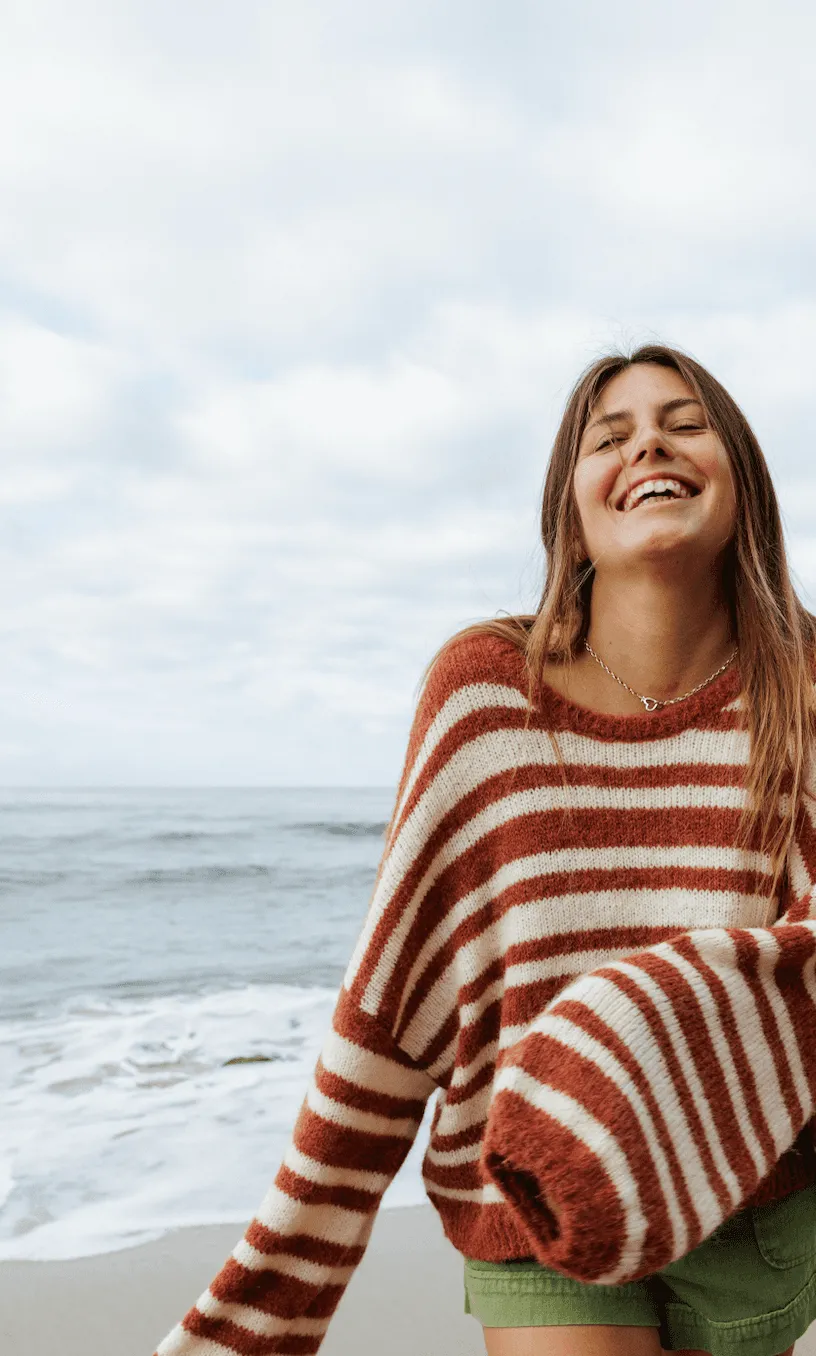 Sisstr Ocean Shores Sweater - rust