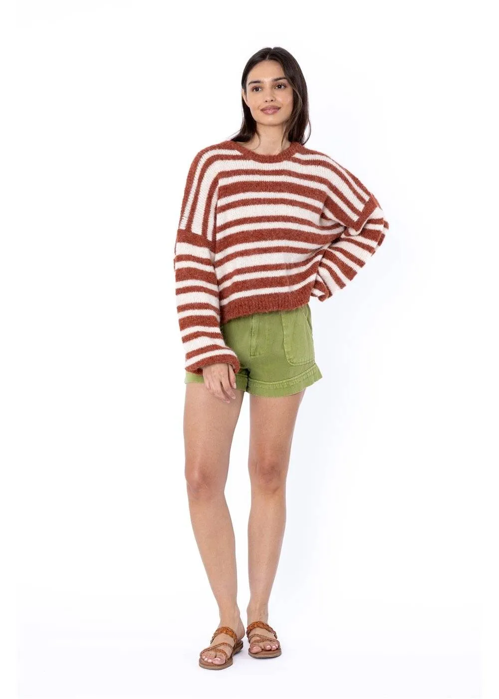 Sisstr Ocean Shores Sweater - rust