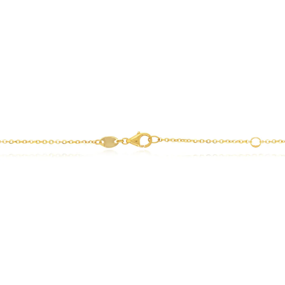 Small Coral Single Clover Necklace