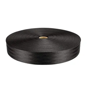 Sterling 50mm (2inch) Polyester Flat Webbing Per Metre Black