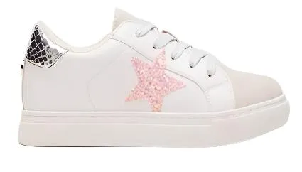 Steve Madden Kid's Rezume White Sneaker