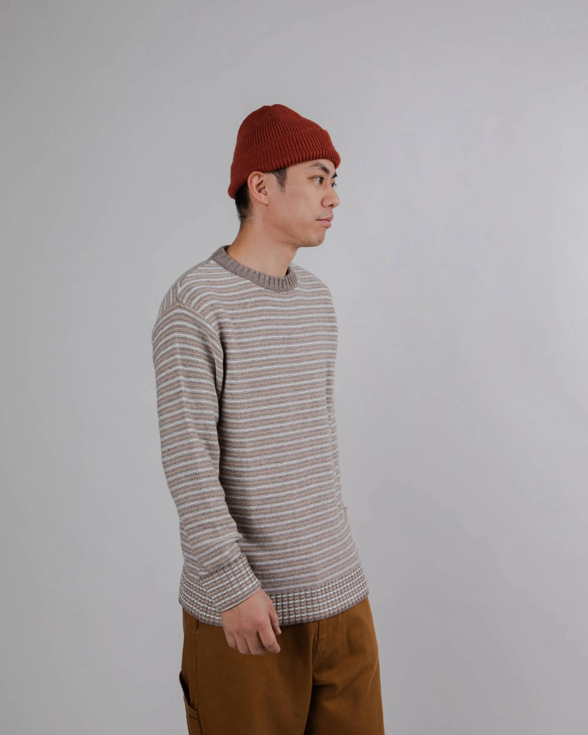Stripes Sweater Brown