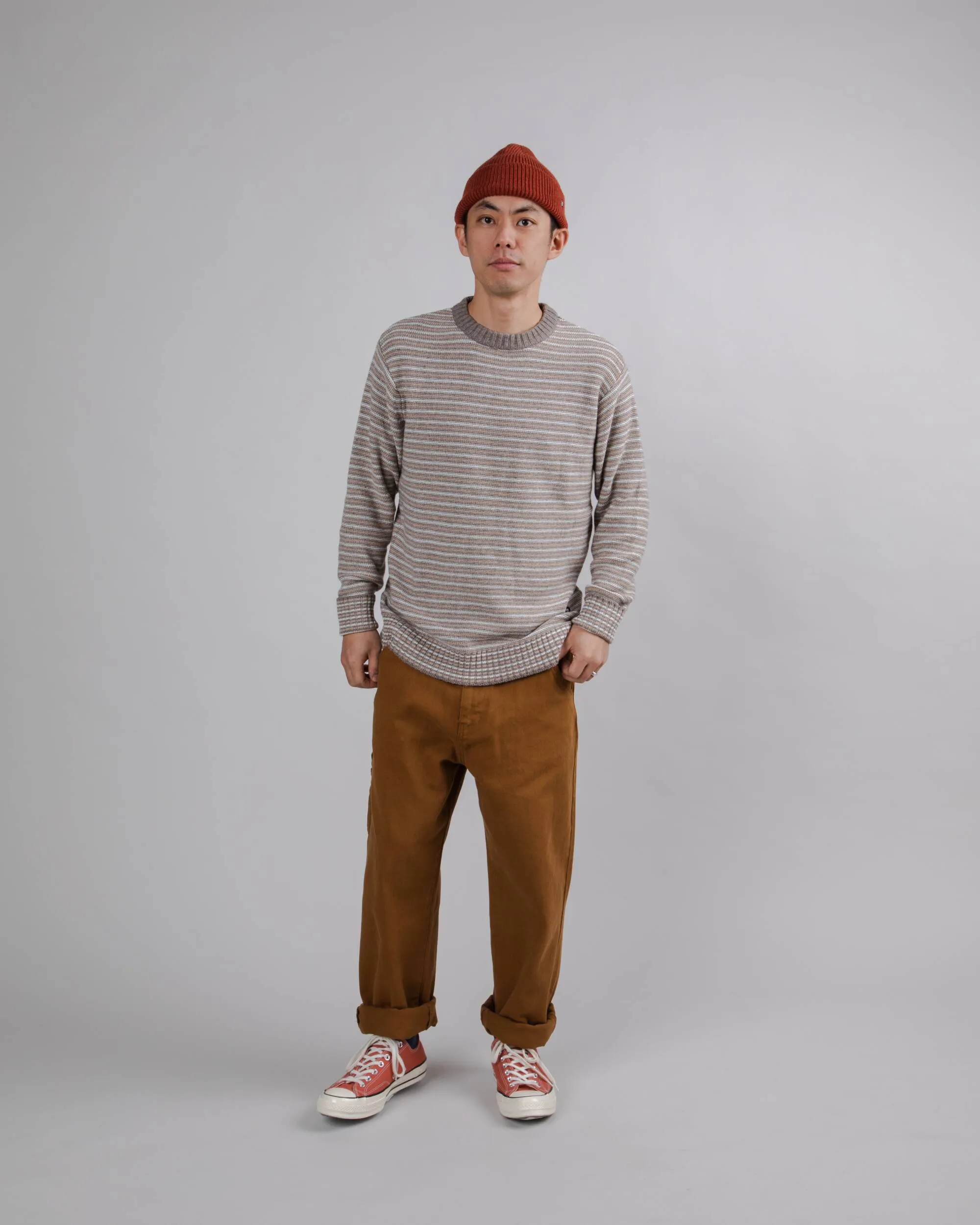Stripes Sweater Brown
