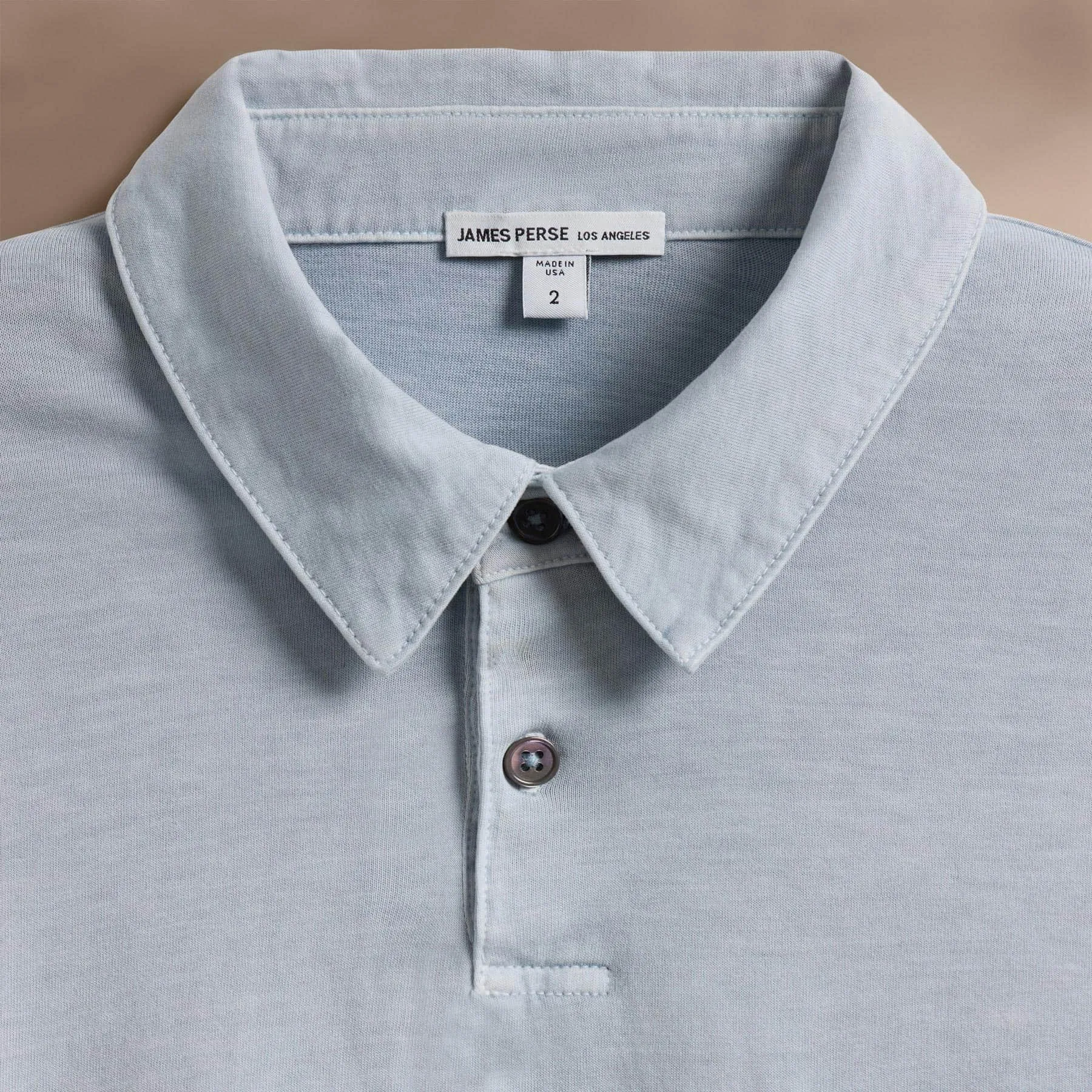 Sueded Jersey Rugby Polo - Grey Glacier Pigment