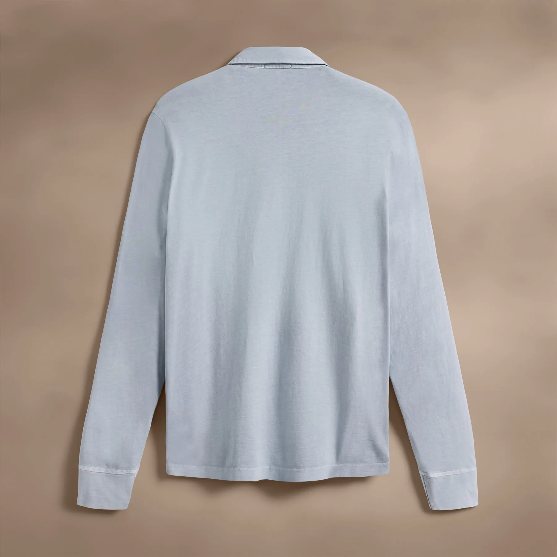 Sueded Jersey Rugby Polo - Grey Glacier Pigment
