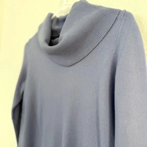 Talbots Pure Merino Wool Cowl Neck Sweater Lilac XS Soft Knit Classic Cozy