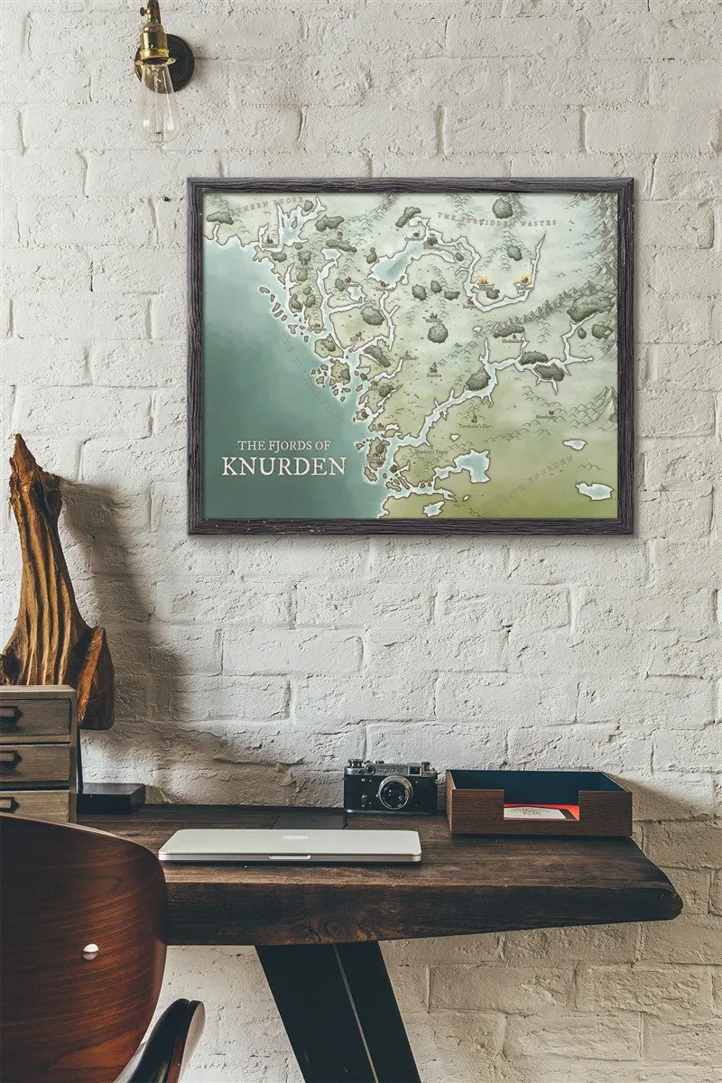 The Fjords of Knurden Fantasy Map
