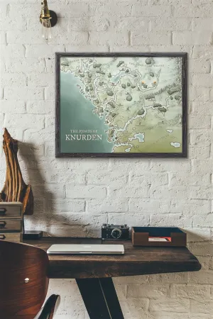 The Fjords of Knurden Fantasy Map