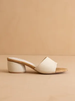 The Paloma | Beige Low Heeled Sandal