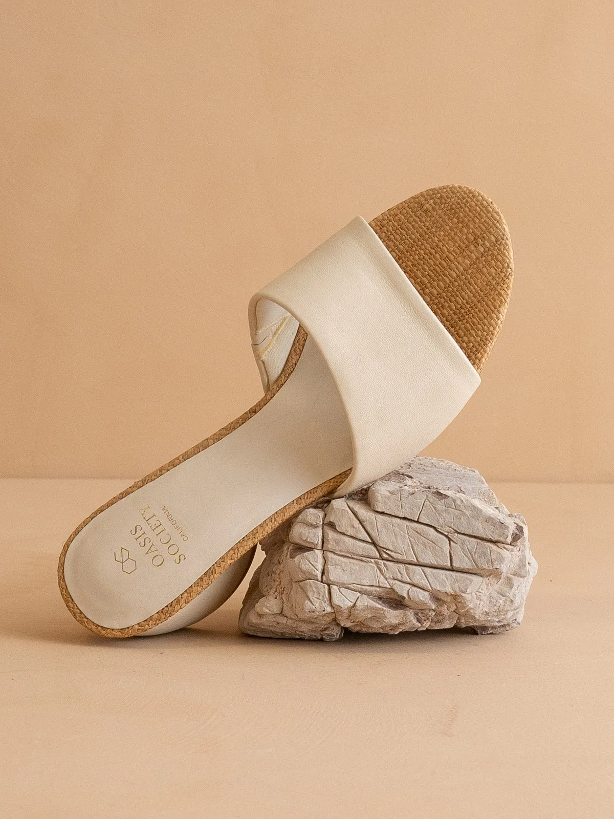 The Paloma | Beige Low Heeled Sandal