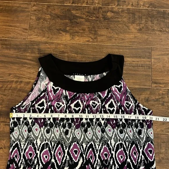 Tiana B. Print Spandex Blend Lightweight Dress, Sz. L.