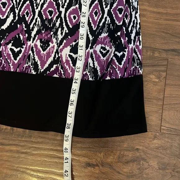 Tiana B. Print Spandex Blend Lightweight Dress, Sz. L.