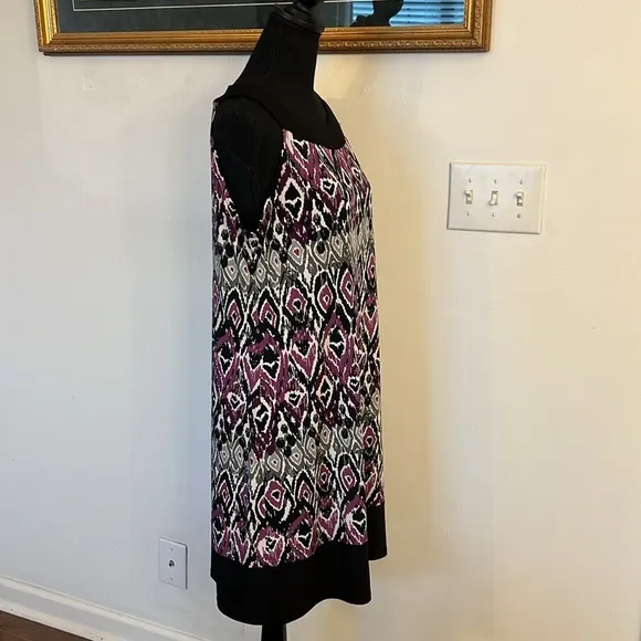 Tiana B. Print Spandex Blend Lightweight Dress, Sz. L.