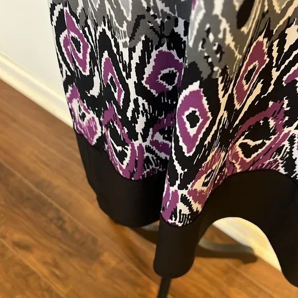 Tiana B. Print Spandex Blend Lightweight Dress, Sz. L.
