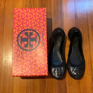 Tory Burch snake skin style flats