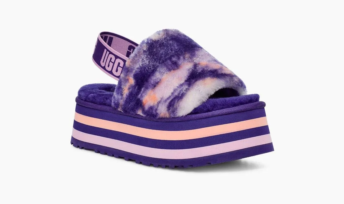 UGG Womens Disco Marble Slide Violet Night