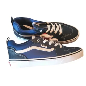Vans Filmore 2 Tone Leather Navy Blue Youth Big Boy Sneakers