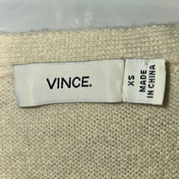 VINCE Women's XS V-neck Wool &amp; Cashmere Blend Sweater