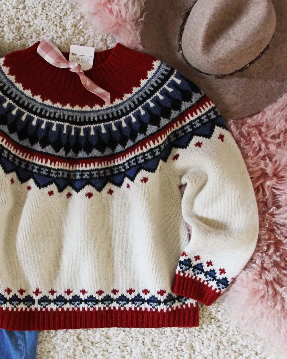 Vintage Fair Isle Knit Sweater