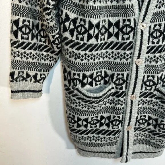 Vintage KENNINGTON Woman’s Wool Long Cardigan Large Oversized