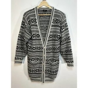 Vintage KENNINGTON Woman’s Wool Long Cardigan Large Oversized