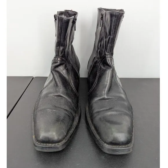 Vintage Leather Aldo Snip Toe Dark Brown Beatle Boots Size 9 Men's US 42 EU