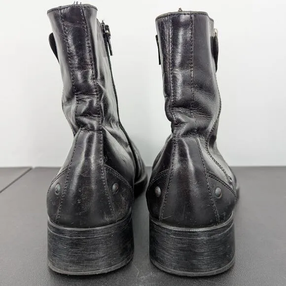Vintage Leather Aldo Snip Toe Dark Brown Beatle Boots Size 9 Men's US 42 EU