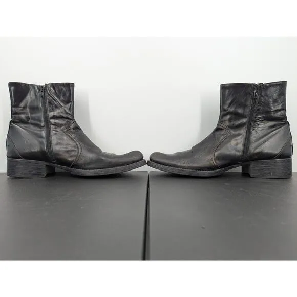 Vintage Leather Aldo Snip Toe Dark Brown Beatle Boots Size 9 Men's US 42 EU