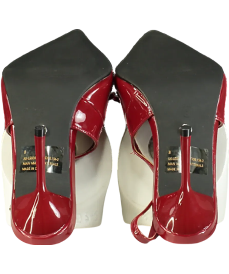 White Fox Red Make Me Blush Heels UK 8 EU 41 👠