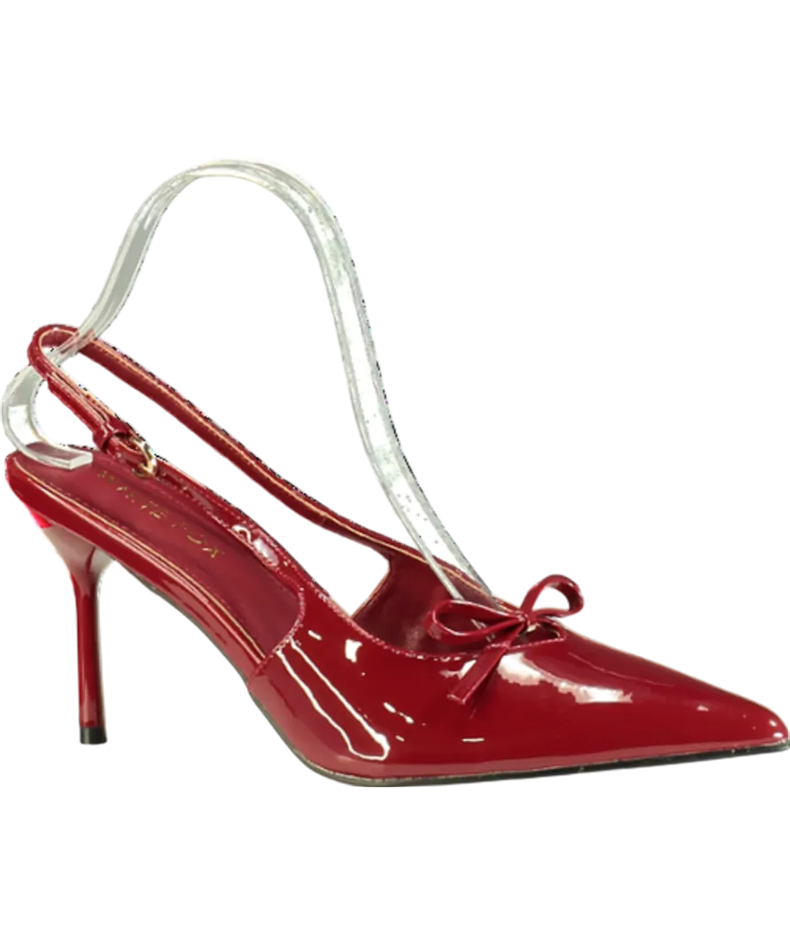 White Fox Red Make Me Blush Heels UK 8 EU 41 👠