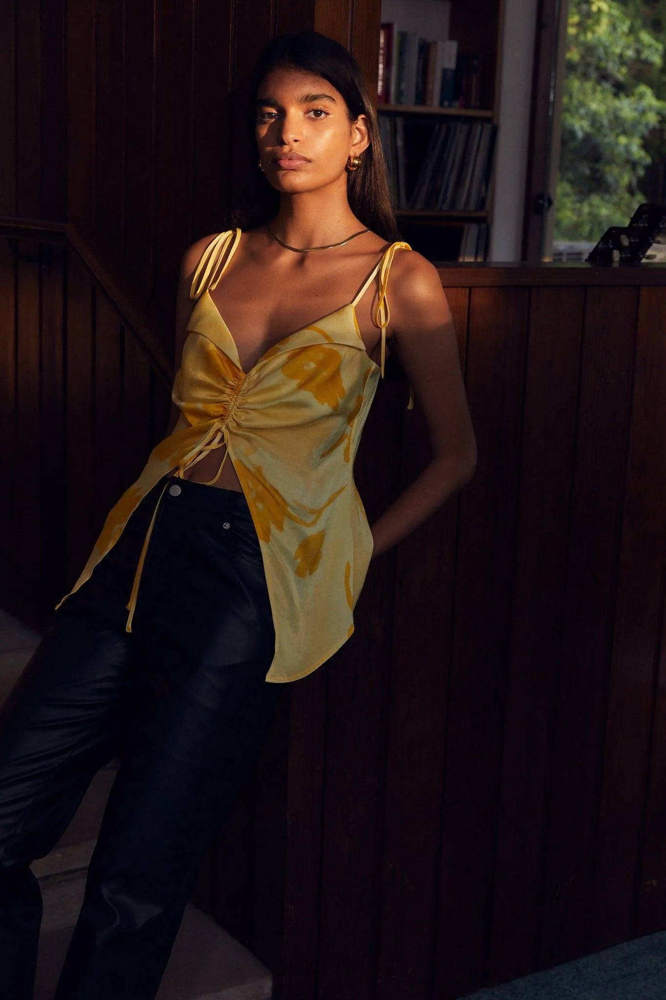 WILD FLOWER DRAW UP CAMI | FLORAL