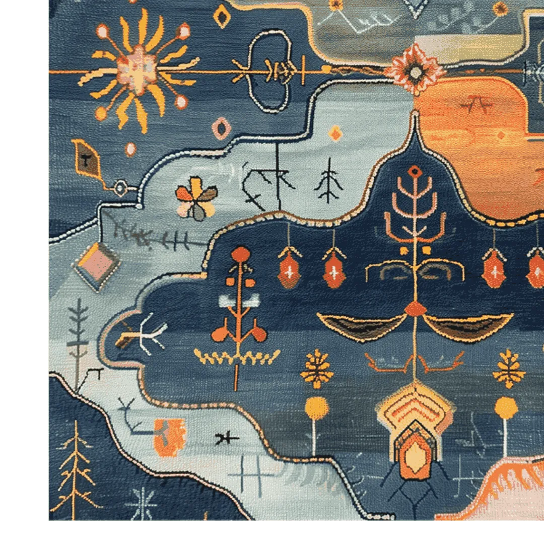 Wilderness Dreamscape Hand Knotted Rug