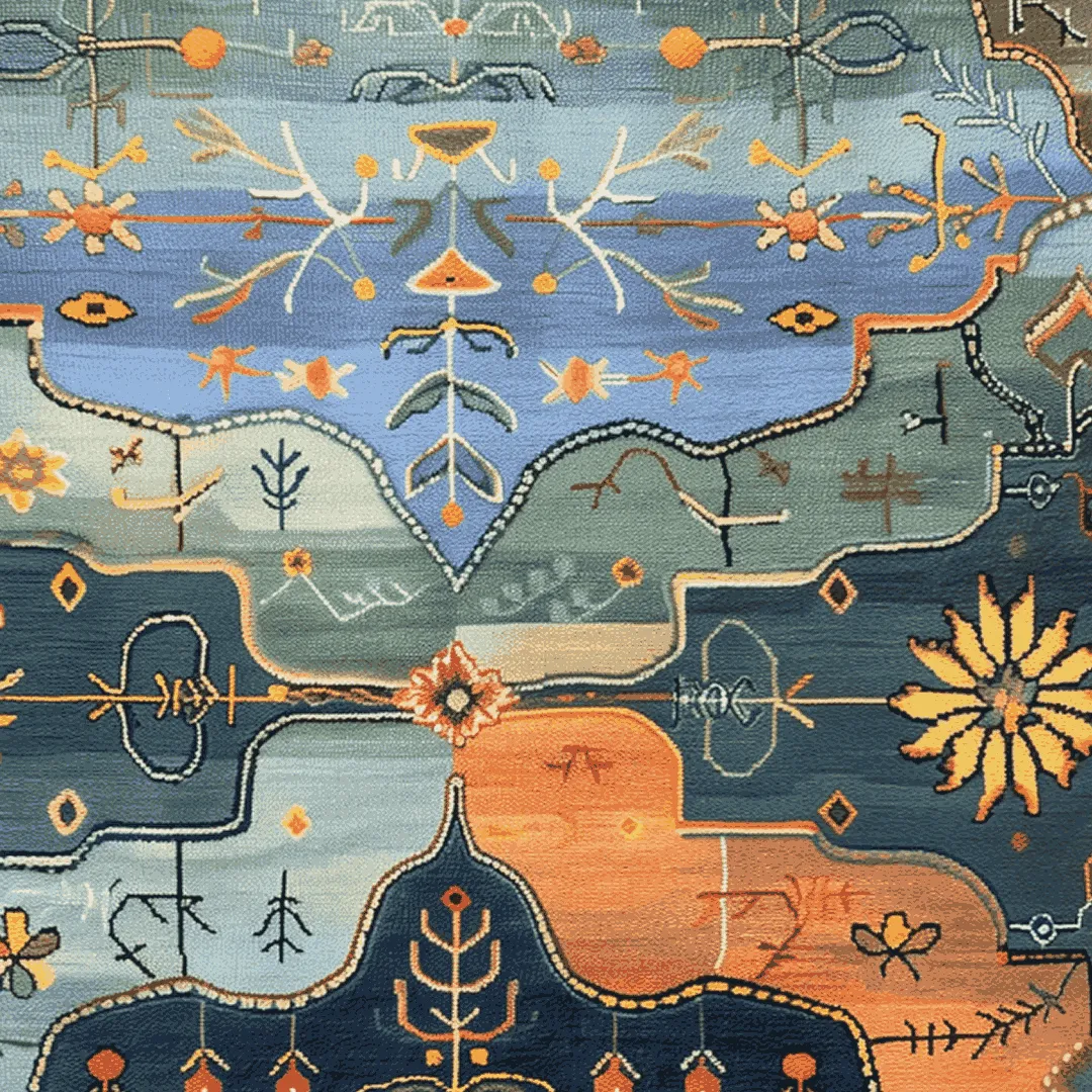 Wilderness Dreamscape Hand Knotted Rug